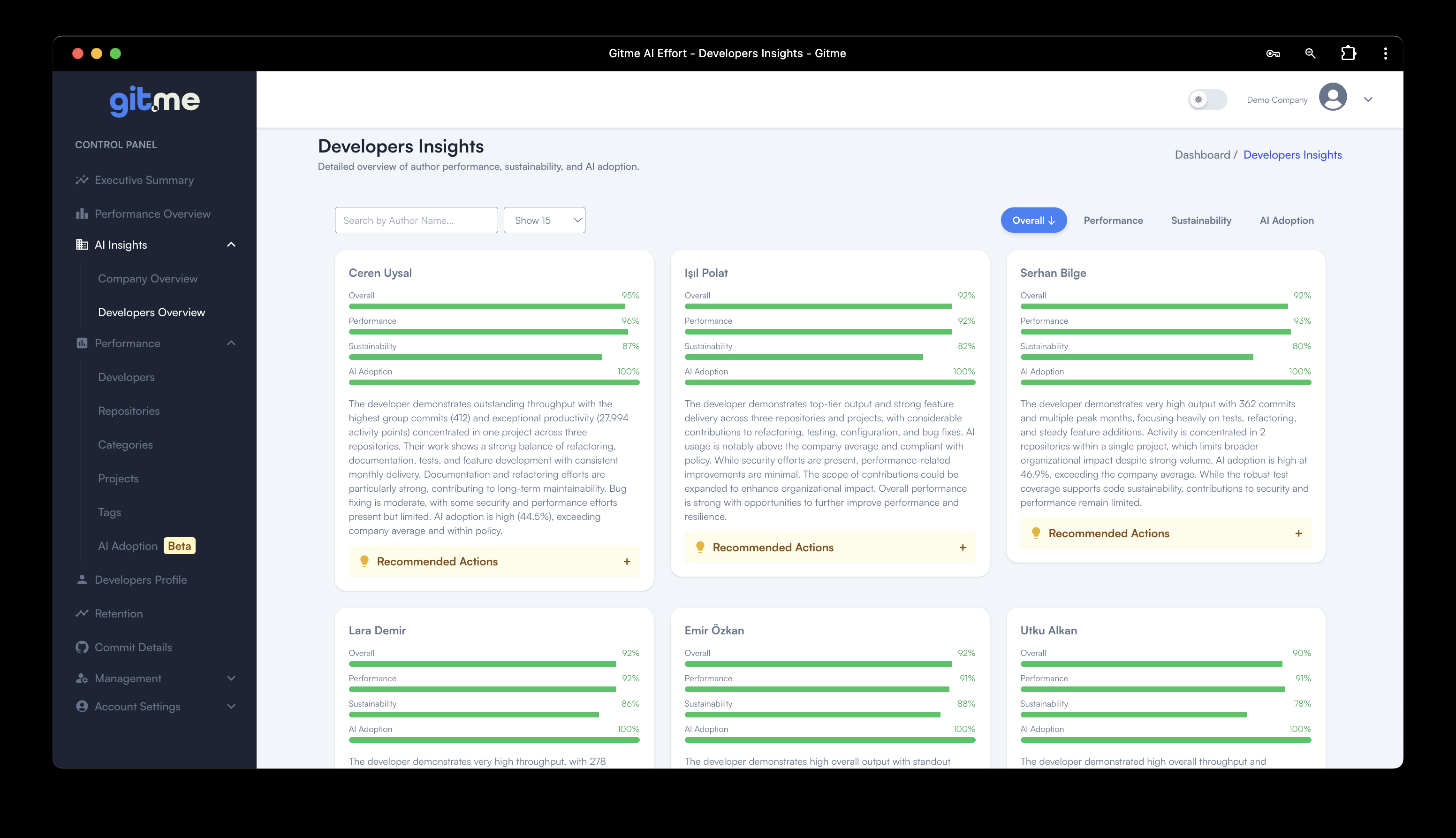 Developer AI Insights